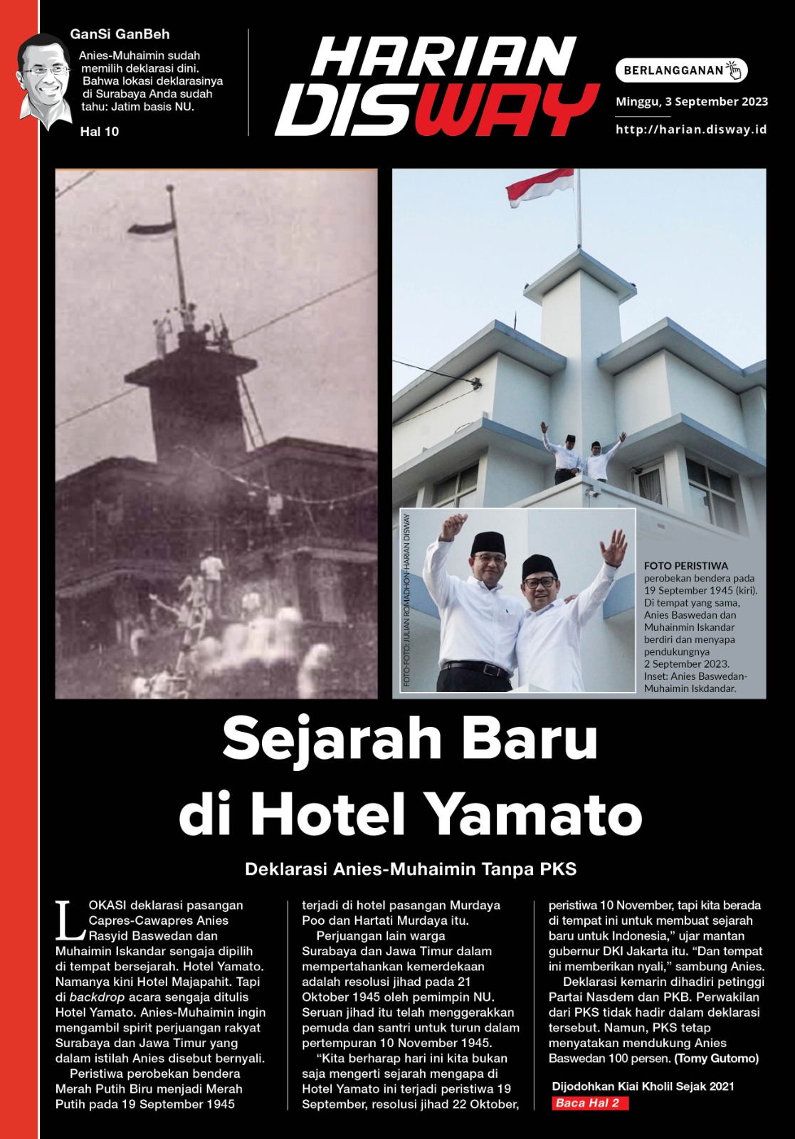 Sejarah Baru di Hotel Yamato