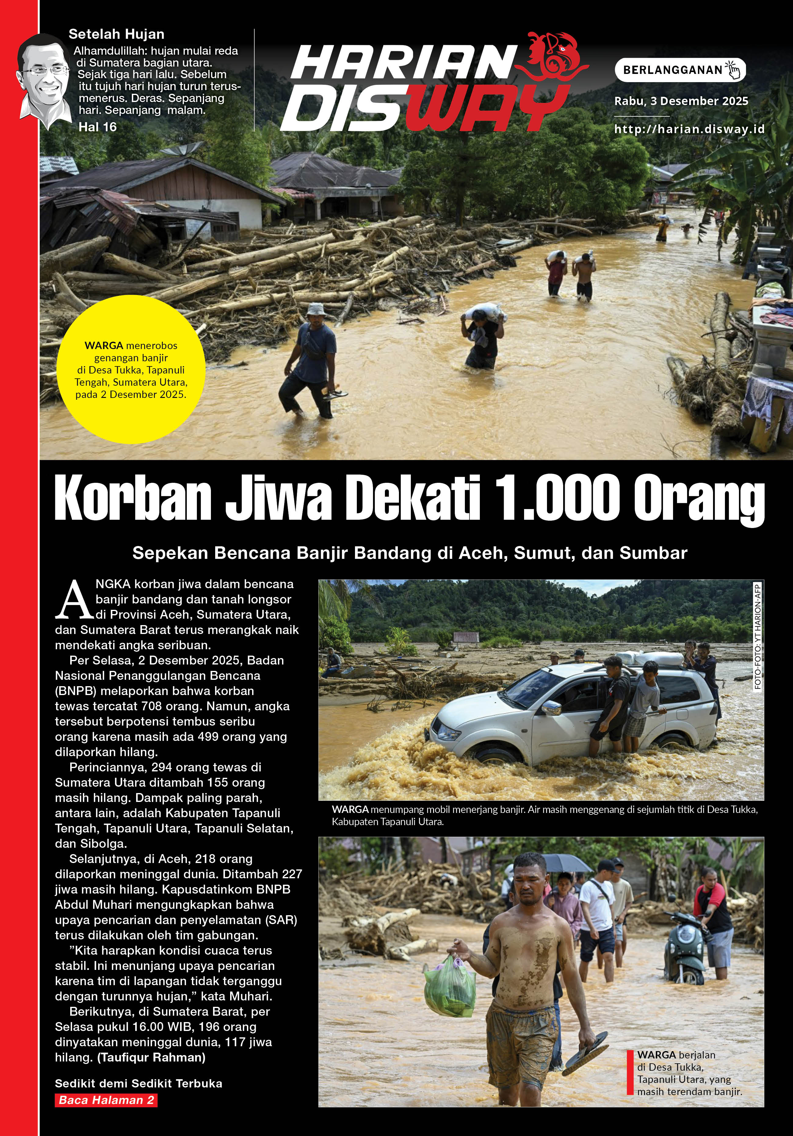 Korban Jiwa Dekati 1.000 Orang