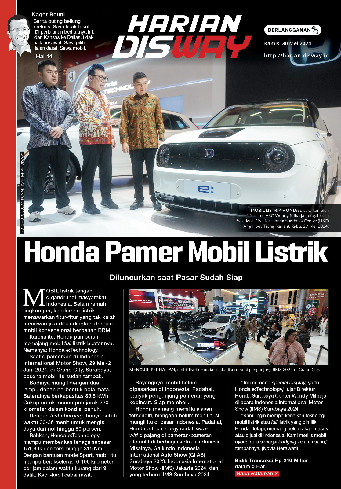 Honda Pamer Mobil Listrik