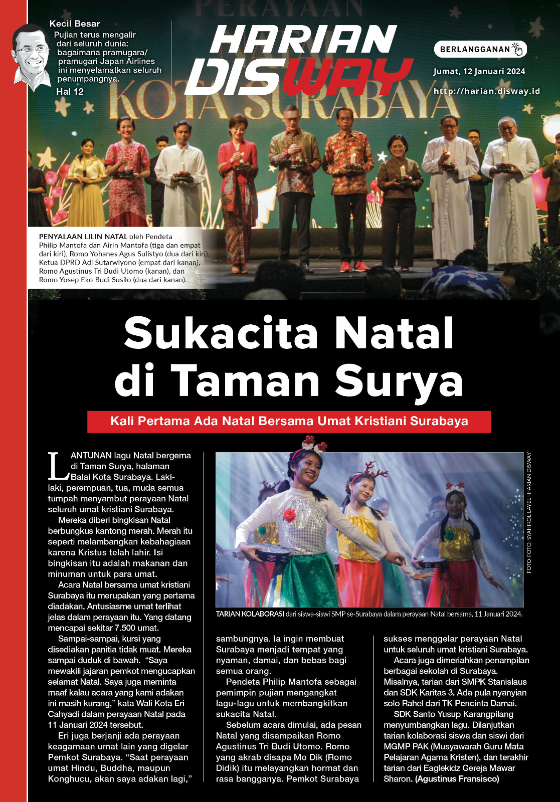 Sukacita Natal di Taman Surya