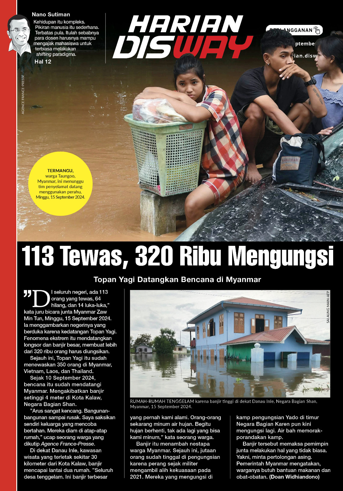 113 Tewas, 320 Ribu Mengungsi