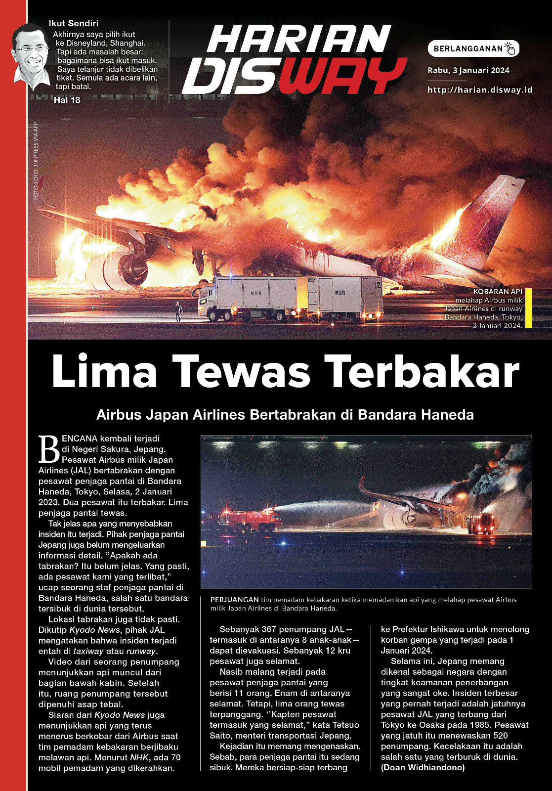 Lima Tewas Terbakar