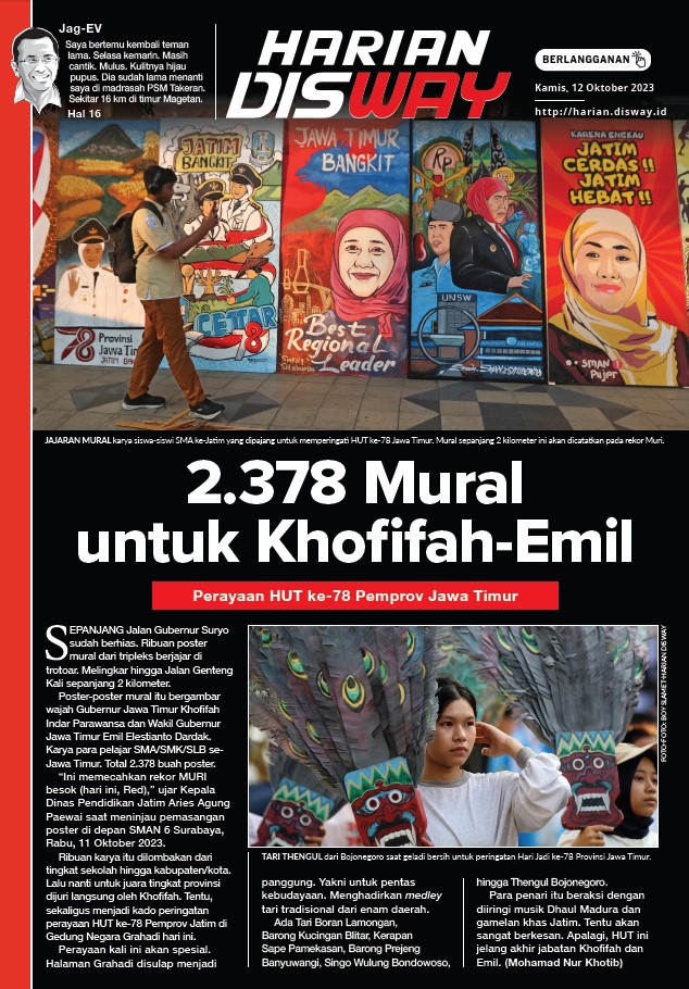 2.378 Mural untuk Khofifah-Emil