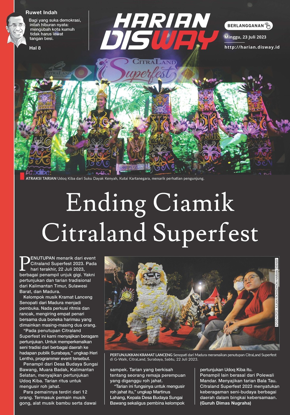 Ending Ciamik Citraland Superfest