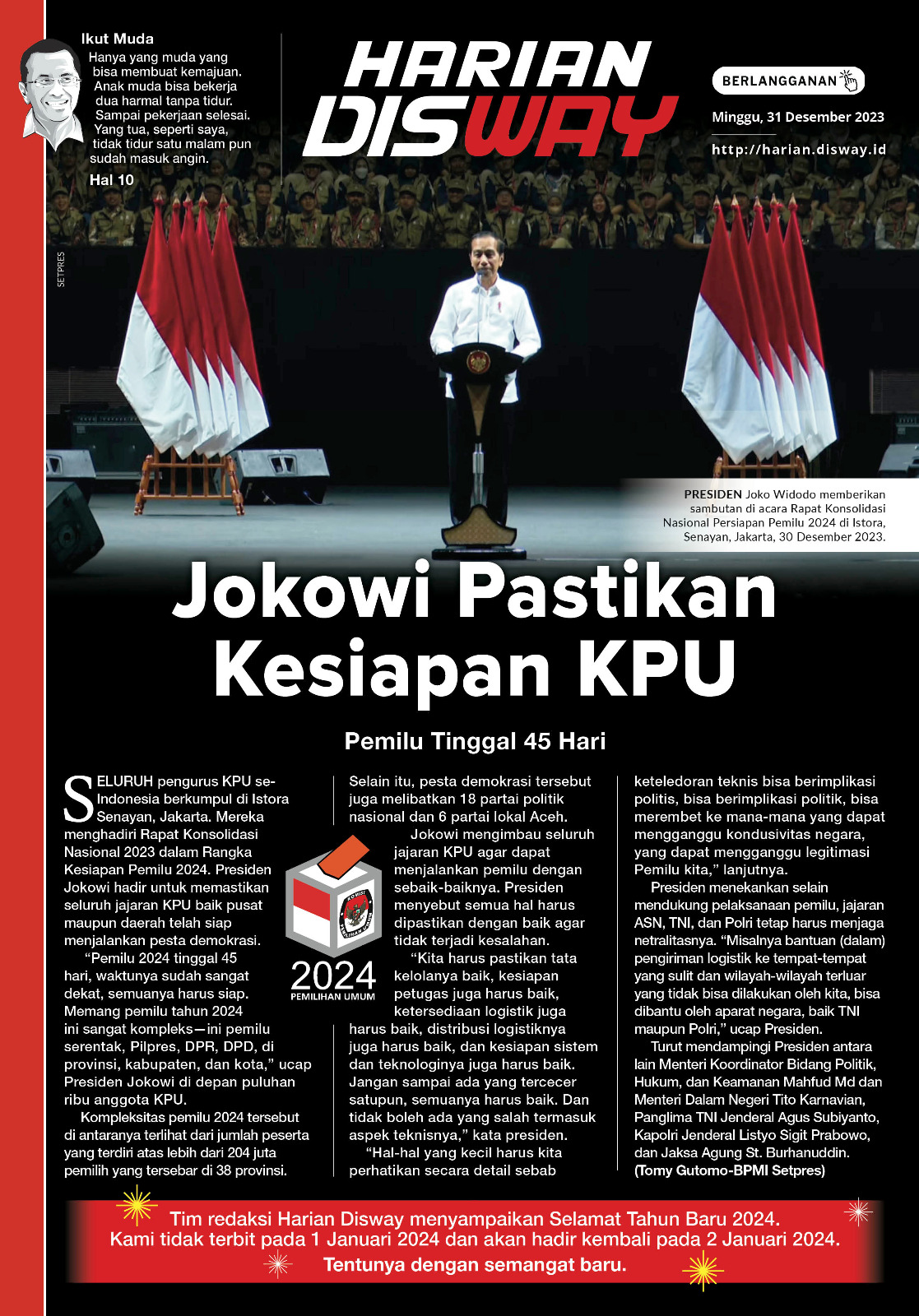 Jokowi Pastikan Kesiapan KPU