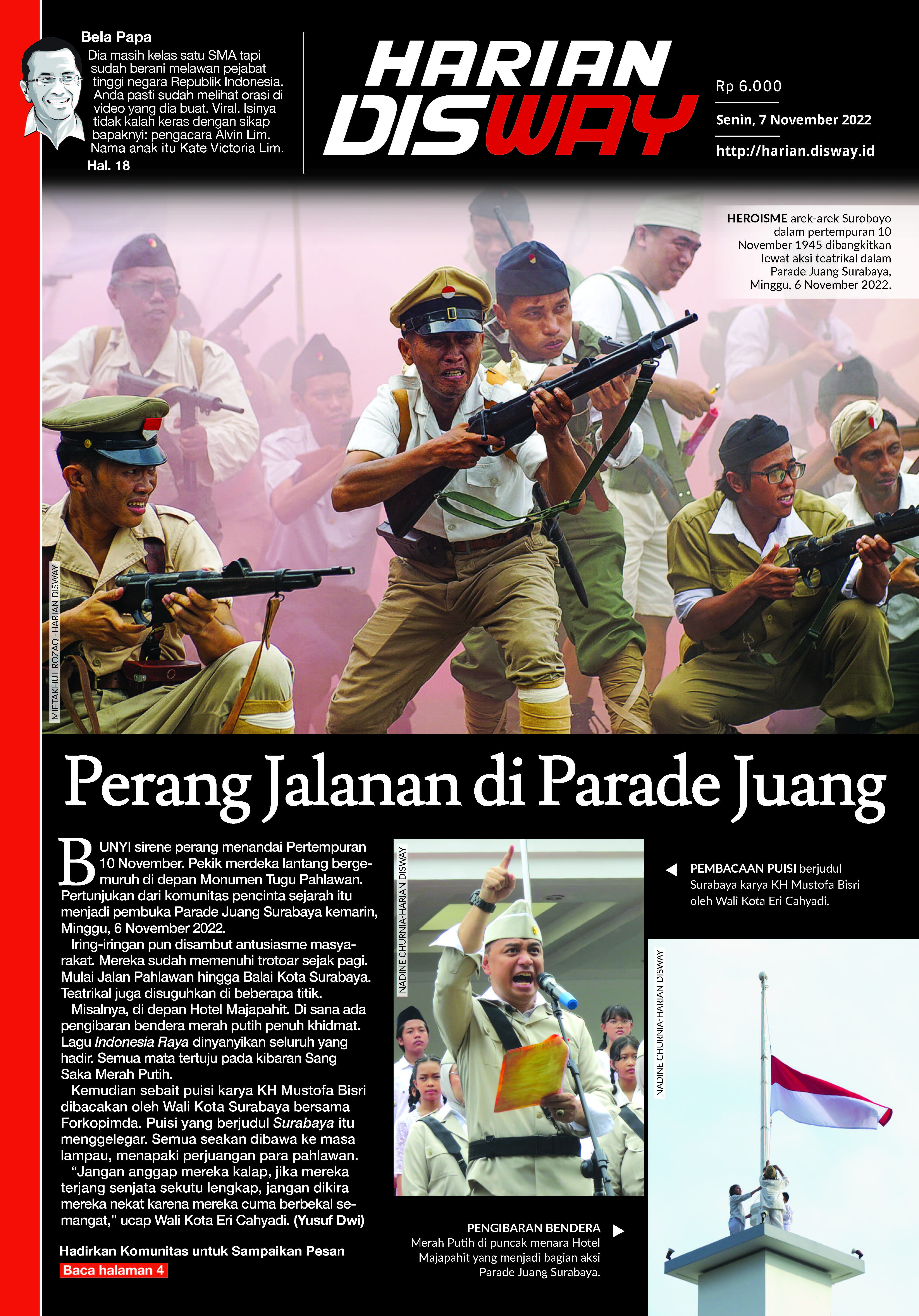 Perang Jalanan di Parade Juang