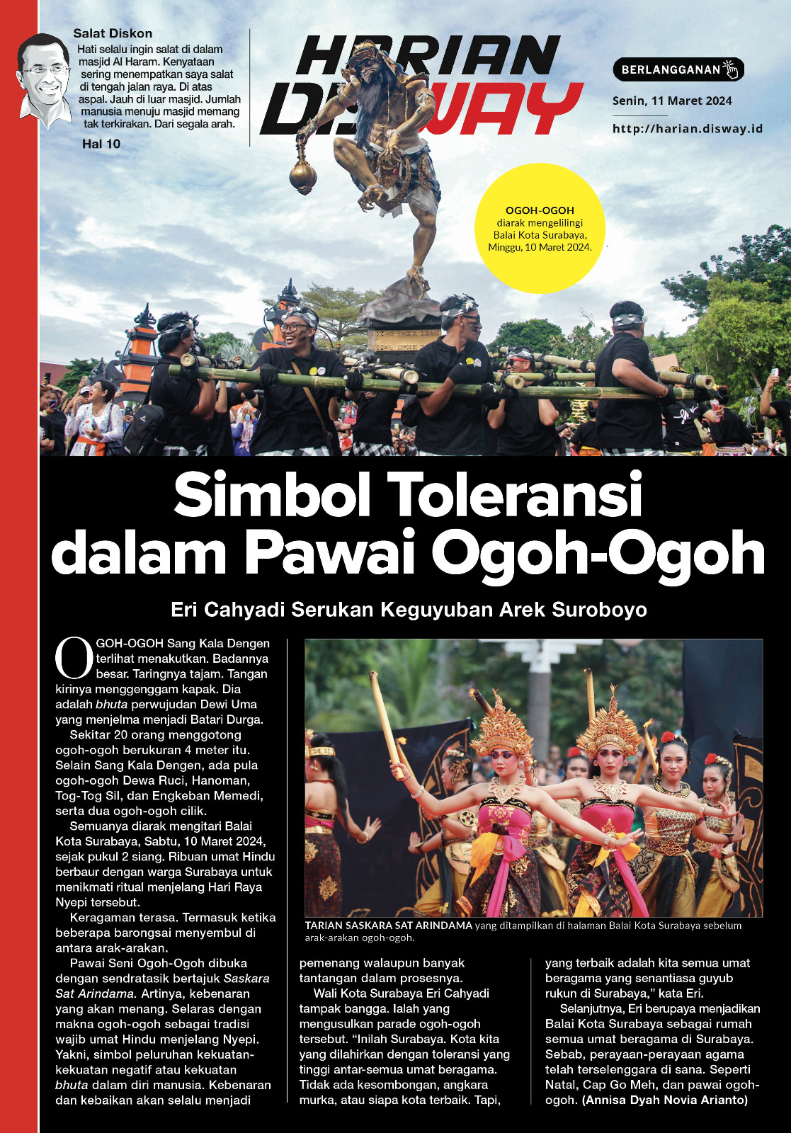 Simbol Toleransi dalam Pawai Ogoh-Ogoh
