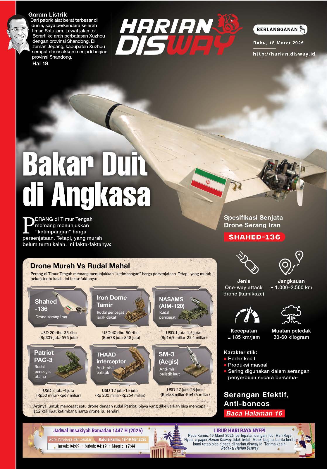 Bakar Duit di Angkasa