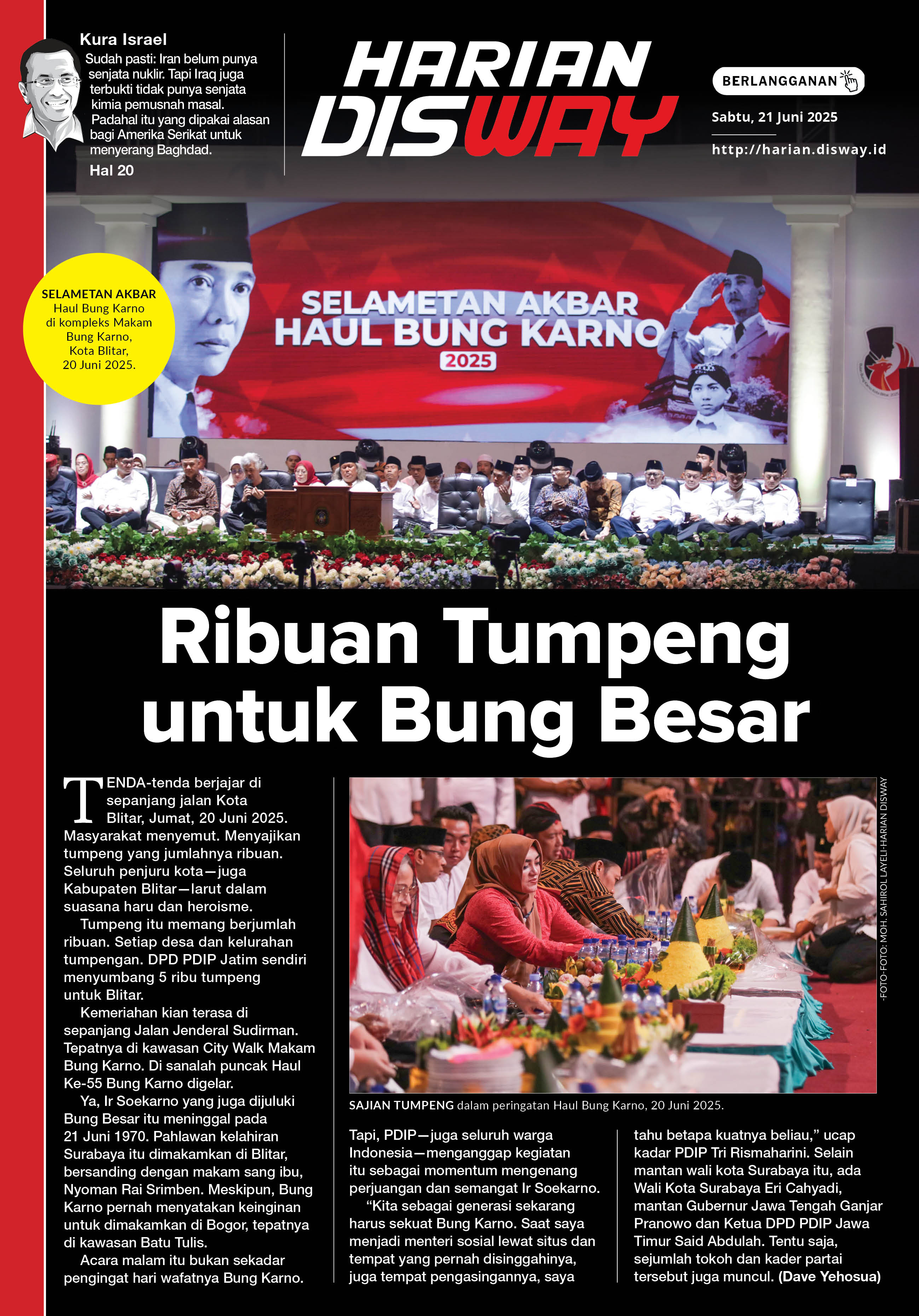 Ribuan Tumpeng untuk Bung Besar