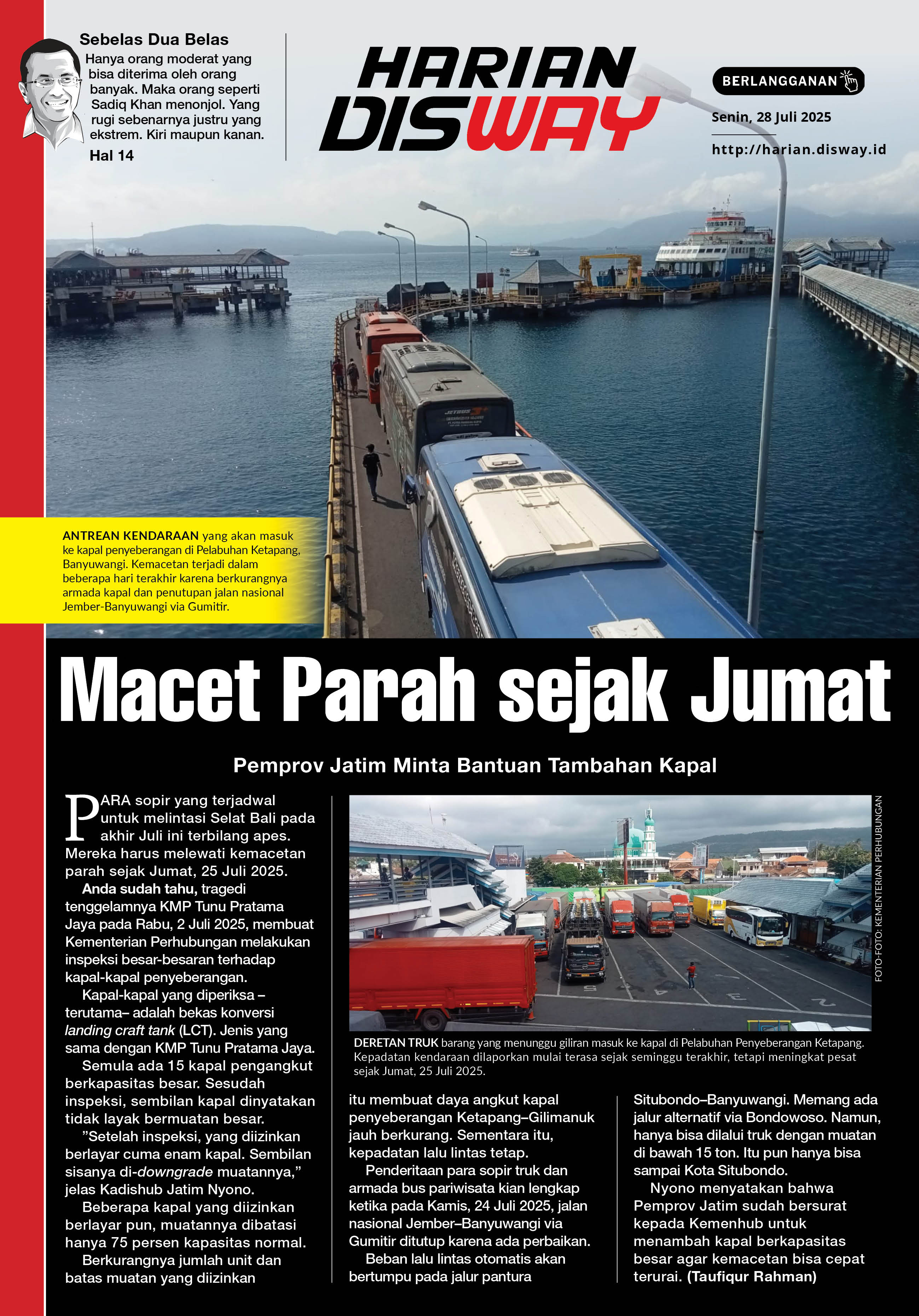 Macet Parah sejak Jumat