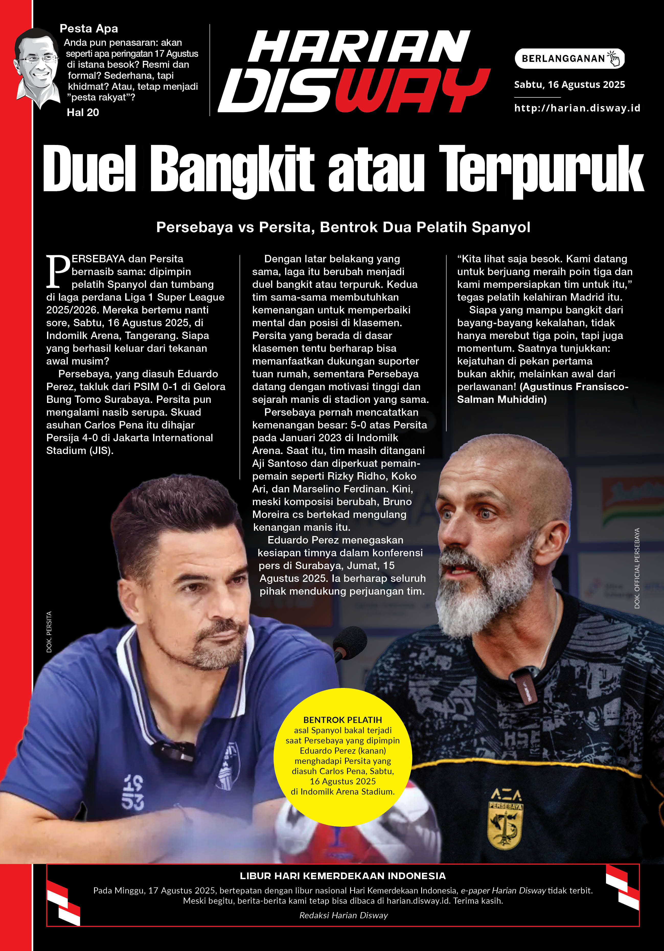 Duel Bangkit atau Terpuruk