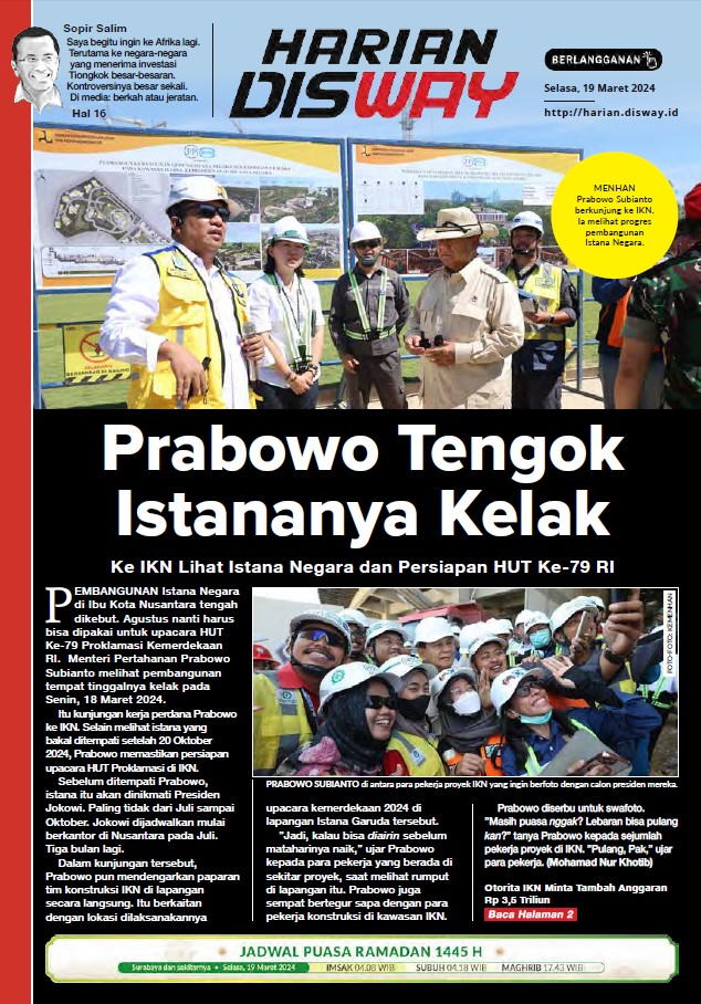 Prabowo Tengok Istananya Kelak