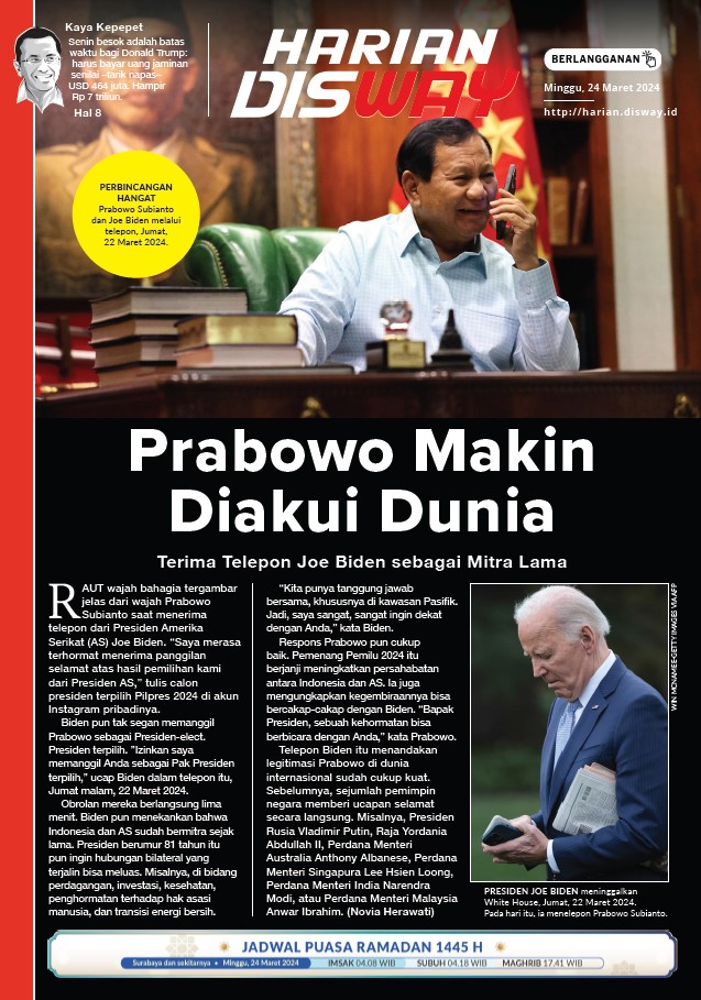 Prabowo Makin Diakui Dunia