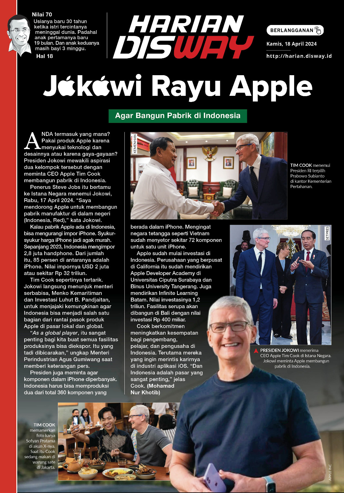 Jokowi Rayu Apple