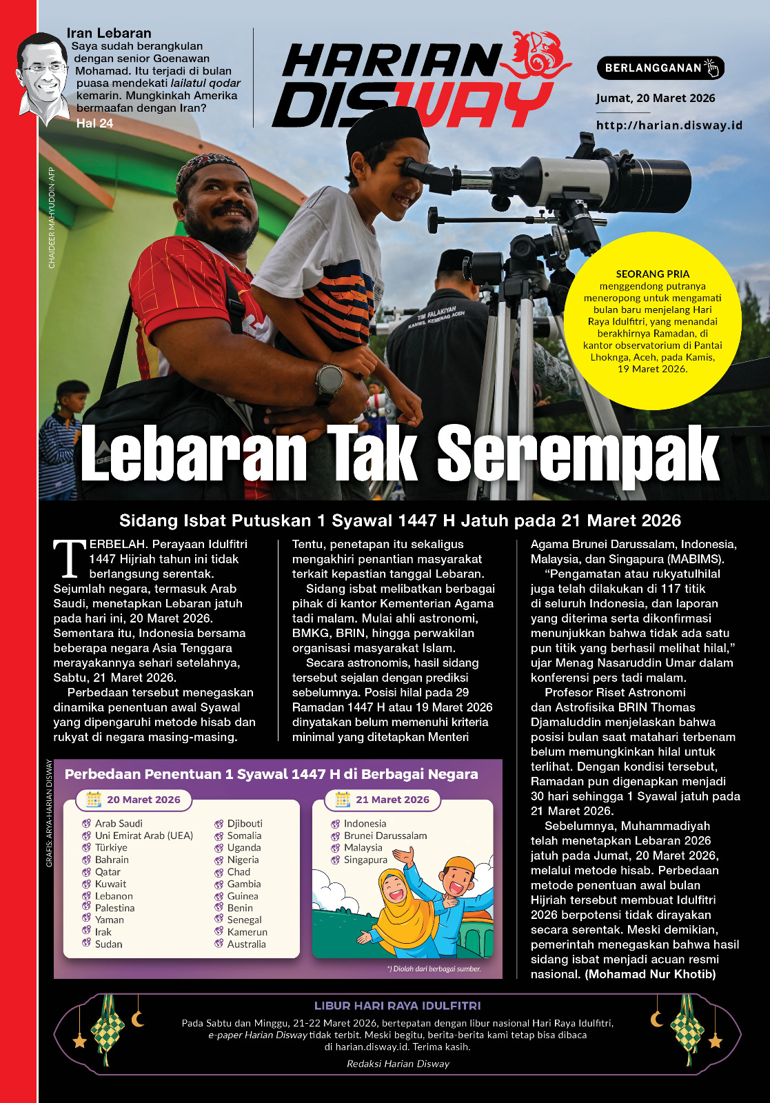 Lebaran Tak Serempak