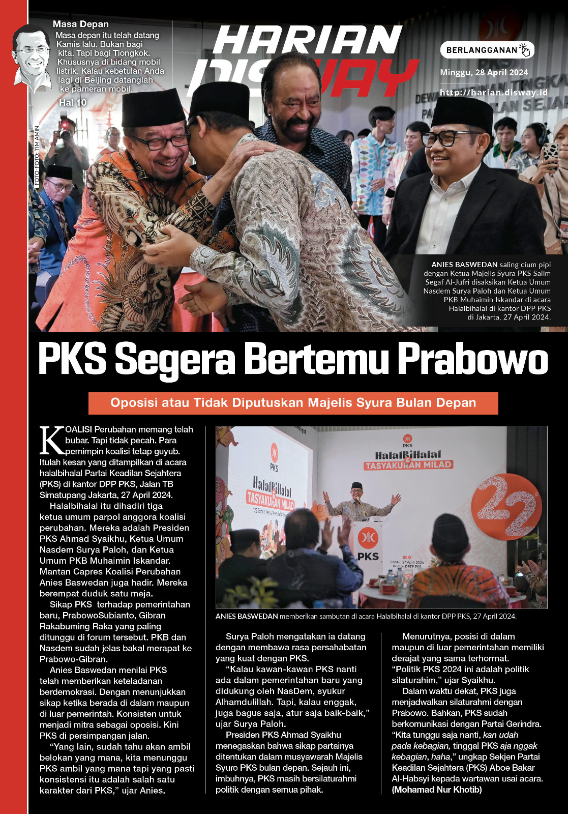 PKS Segera Bertemu Prabowo