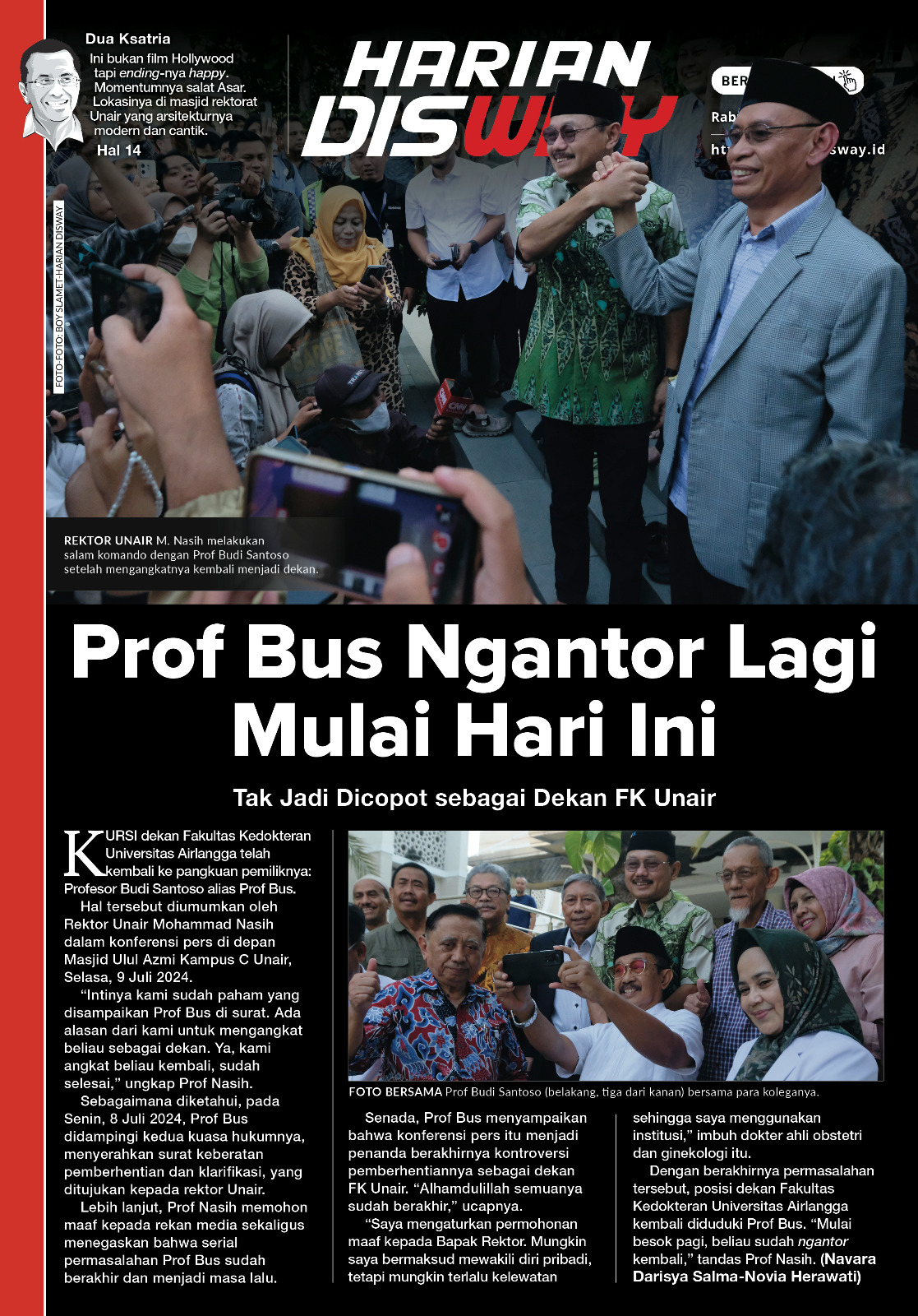 Prof Bus Ngantor Lagi Mulai Hari Ini