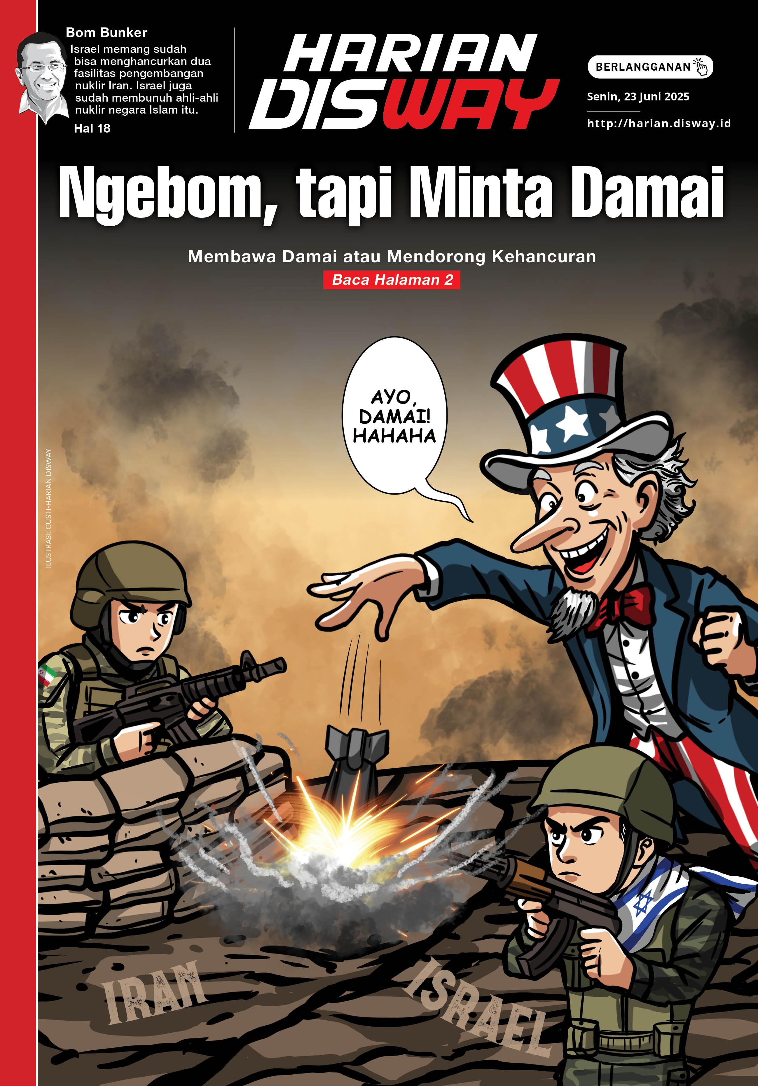 Ngebom, tapi Minta Damai