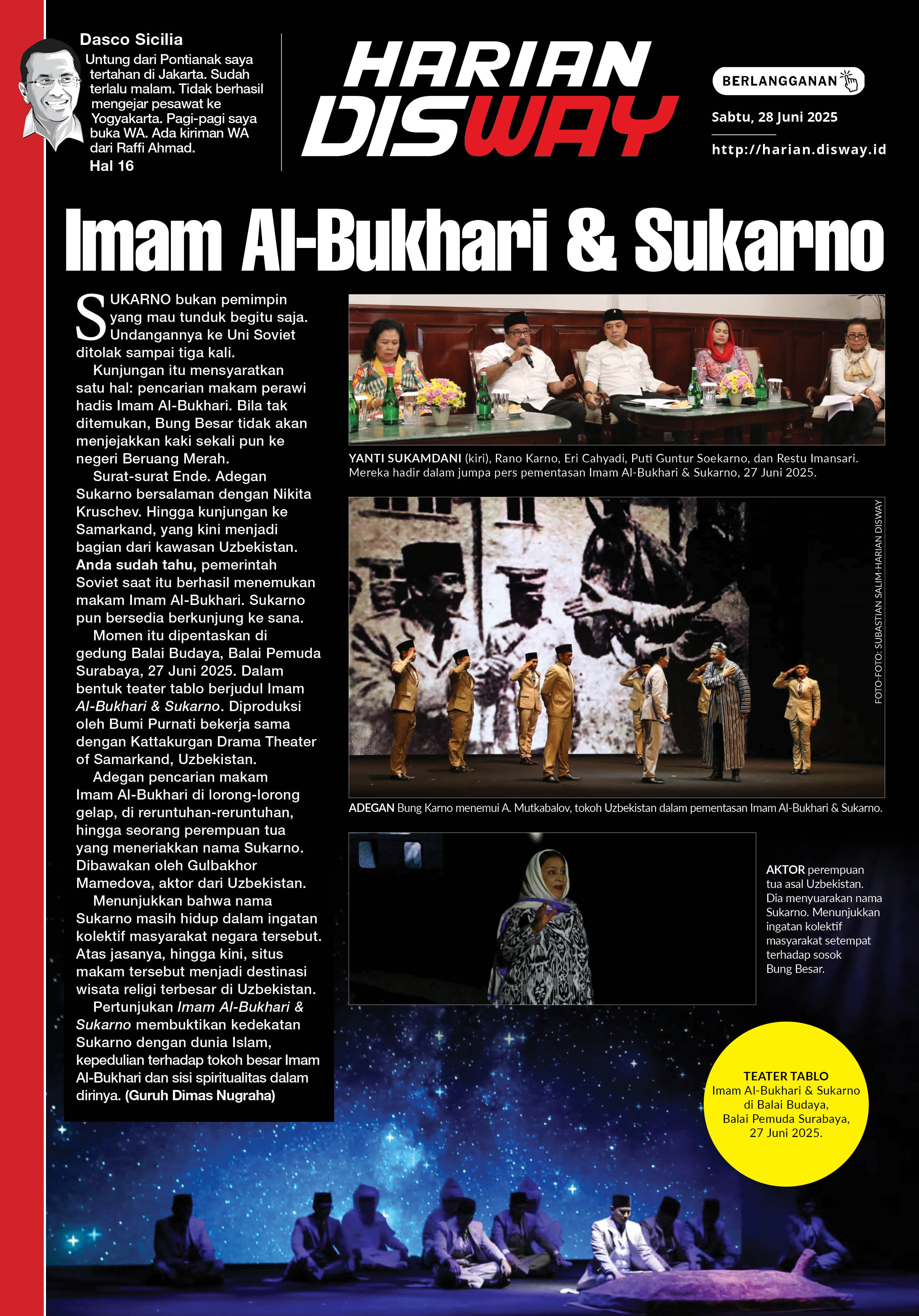 Imam Al-Bukhari & Sukarno
