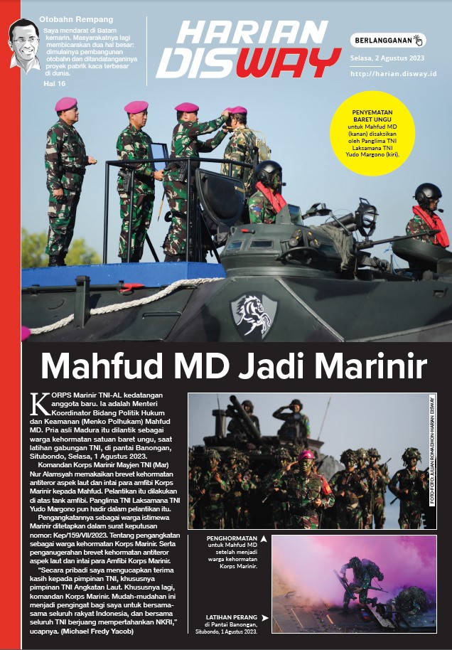 Mahfud MD Jadi Marinir