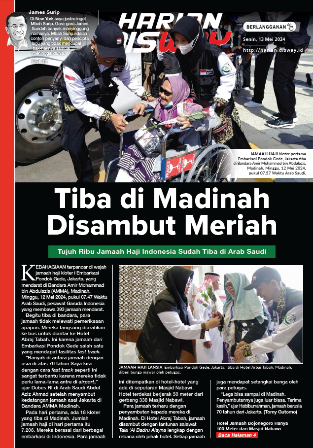 Tiba di Madinah Disambut Meriah