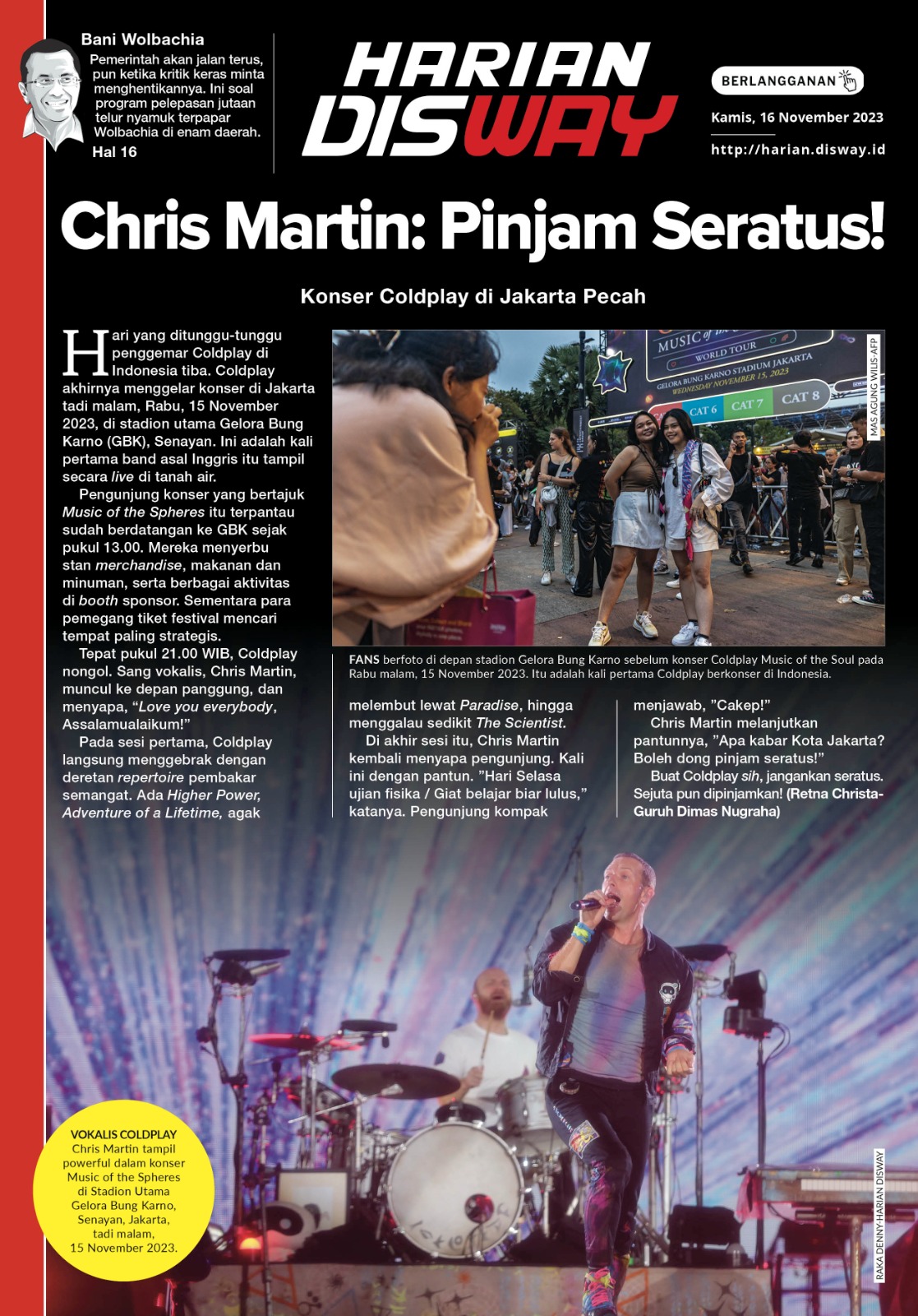 Chris Martin: Pinjam Seratus!