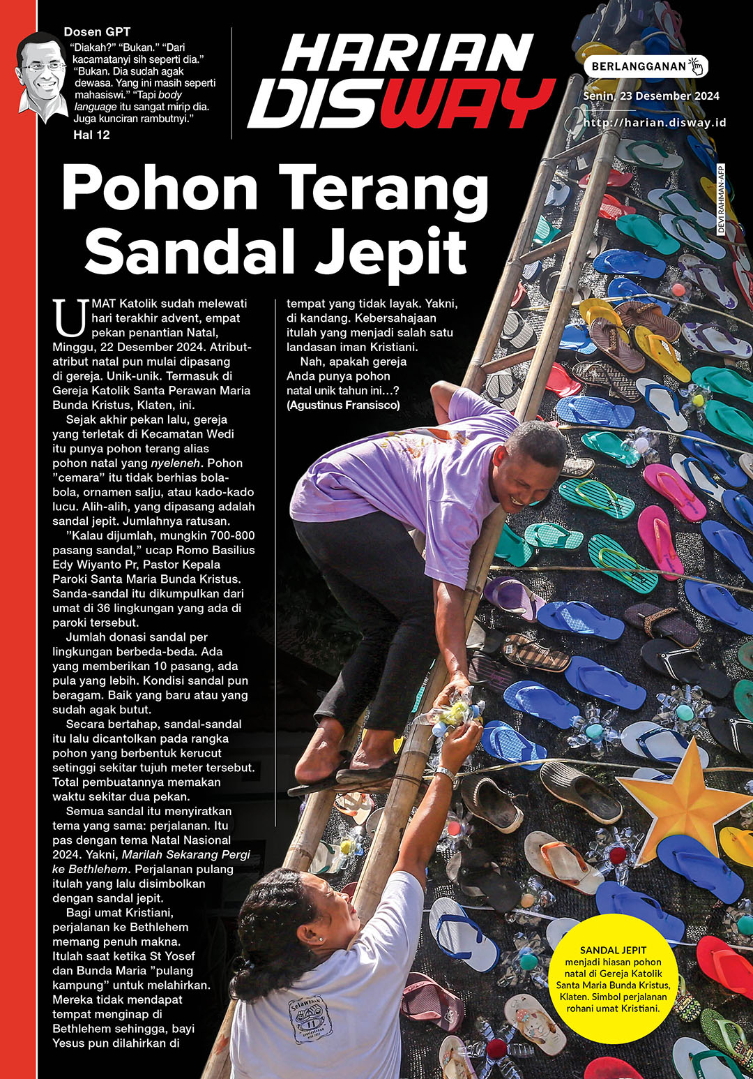 Pohon Terang Sandal Jepit