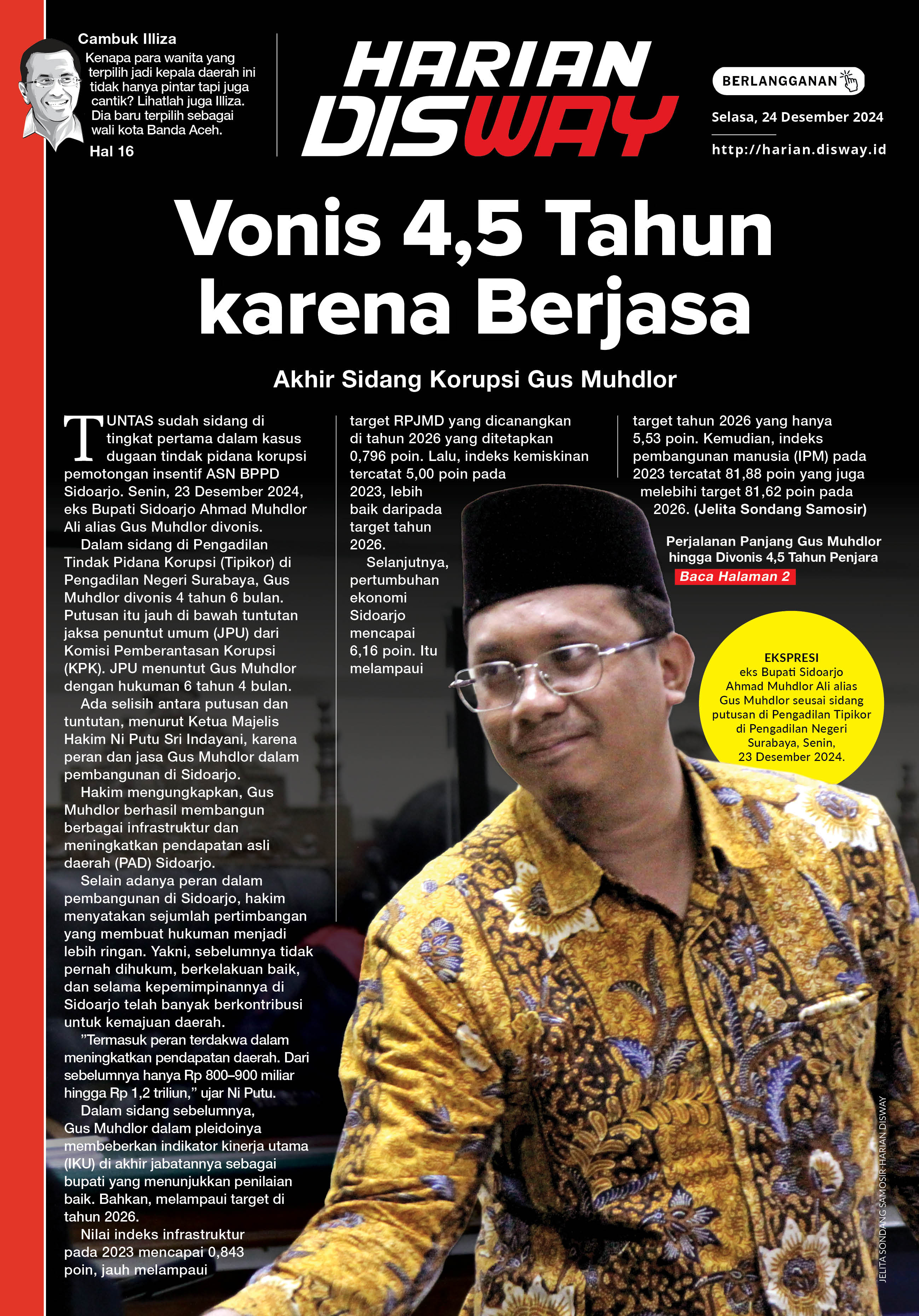 Dituntut 6 Tahun 4 Bulan, Divonis 4 Tahu