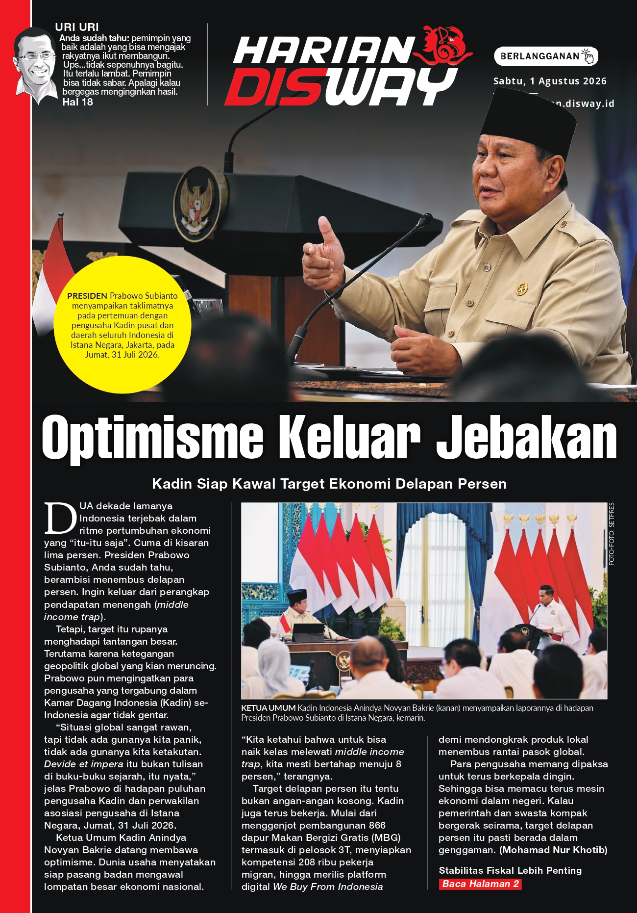 Optimisme Keluar Jebakan