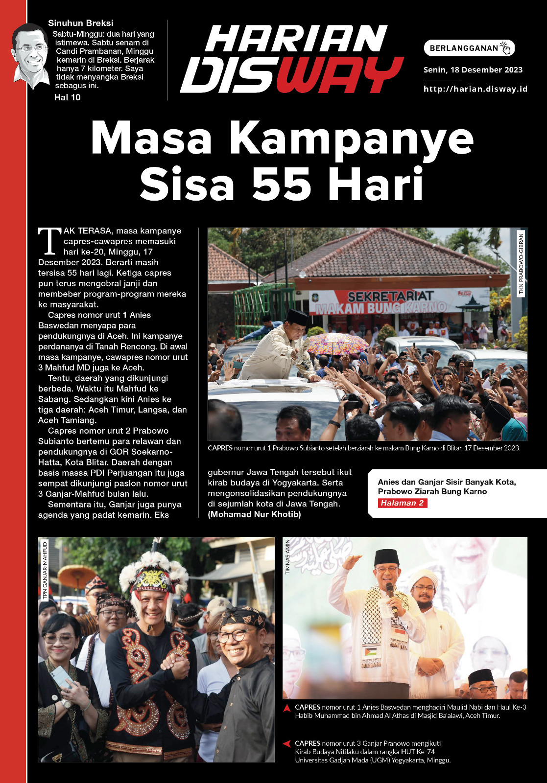 Masa Kampanye Sisa 55 Hari