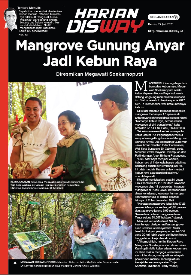 Mangrove Gunung Anyar Jadi Kebun Raya