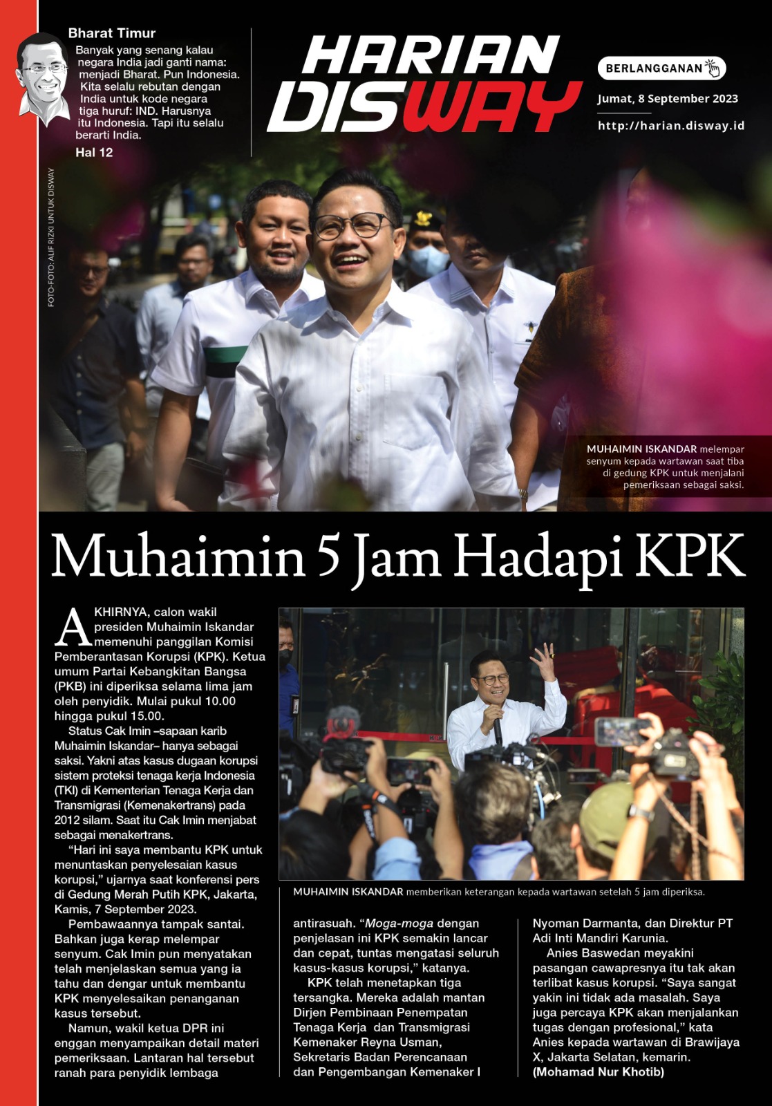 Muhaimin 5 Jam Hadapi KPK