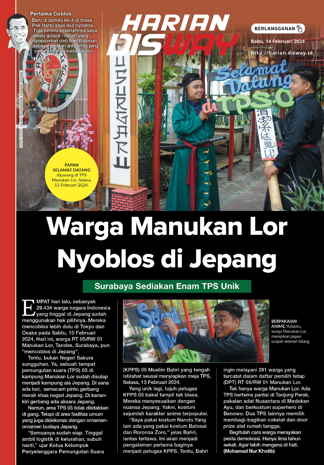 Warga Manukan Lor Nyoblos di Jepang