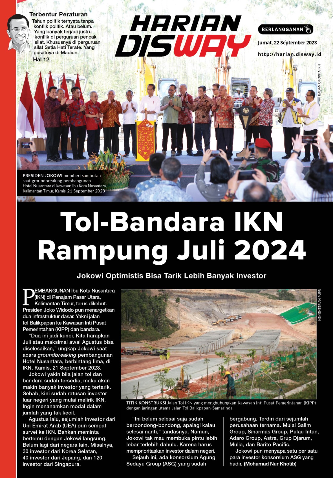 Tol-Bandara IKN Rampung Juli 2024