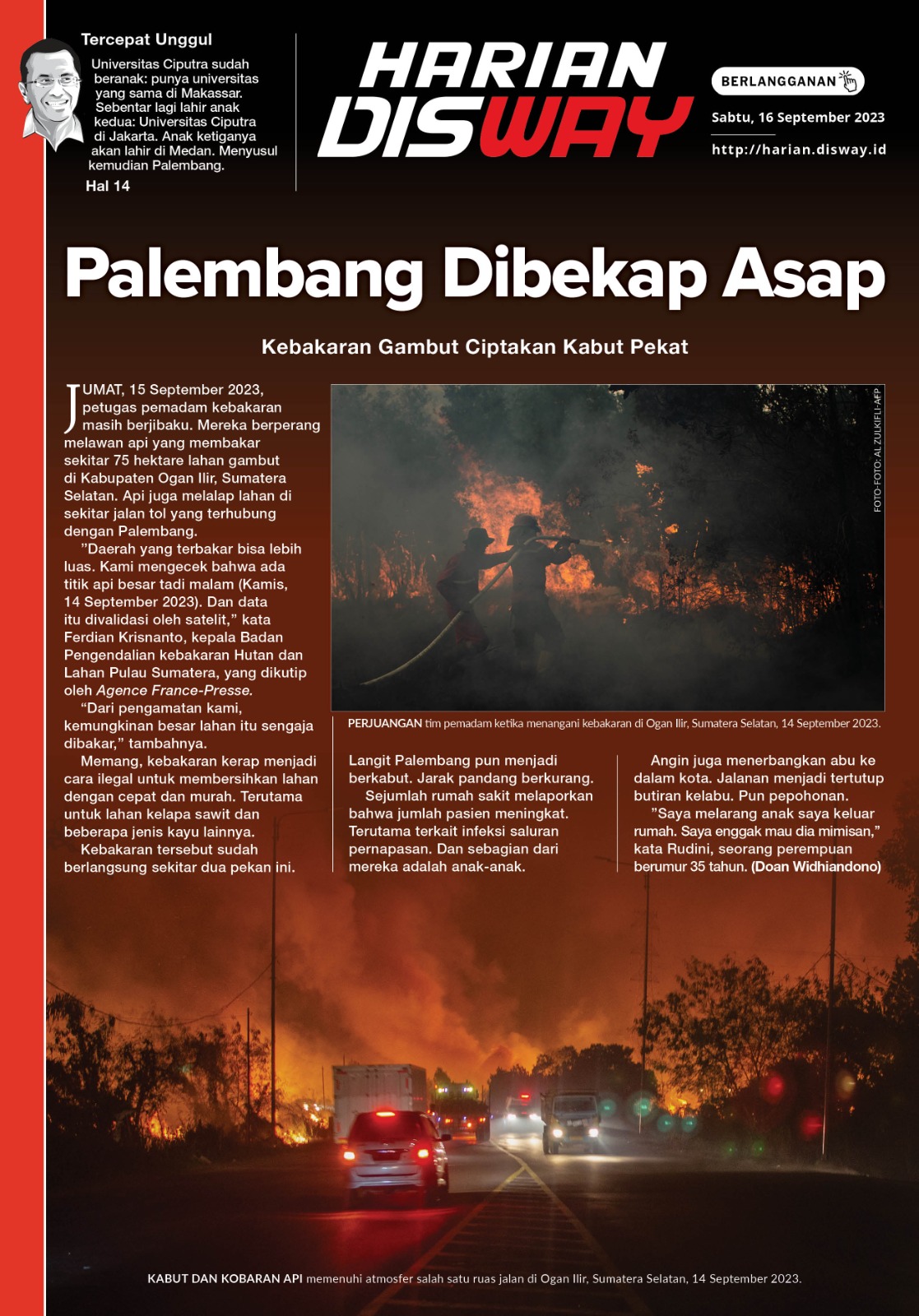 Palembang Dibekap Asap