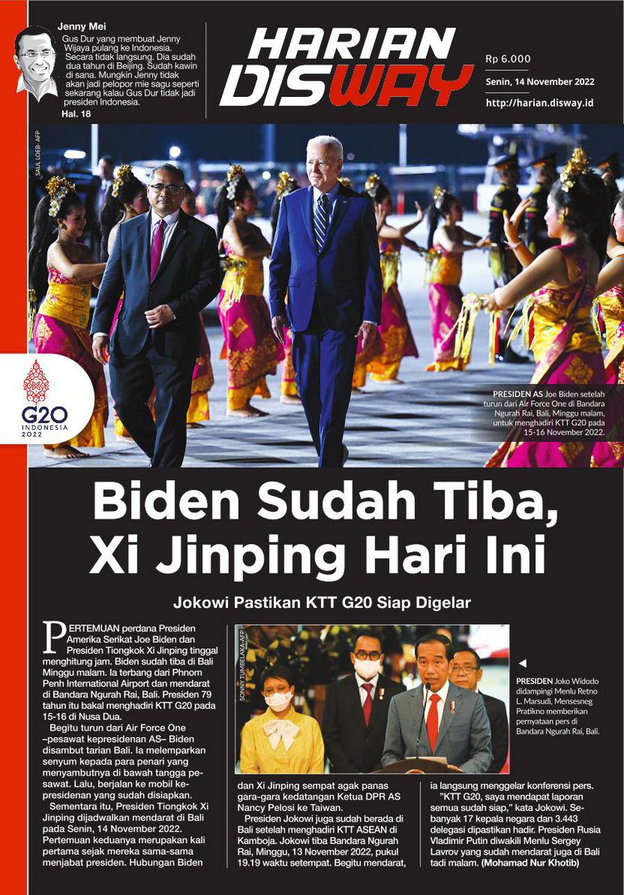 Biden Sudah Tiba, Xi Jinping Hari Ini