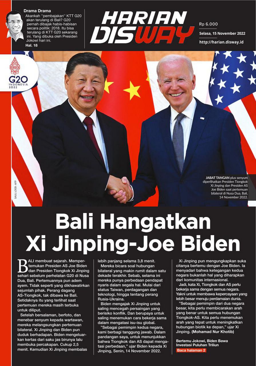 Bali Hangatkan Xi Jinping-Joe Biden