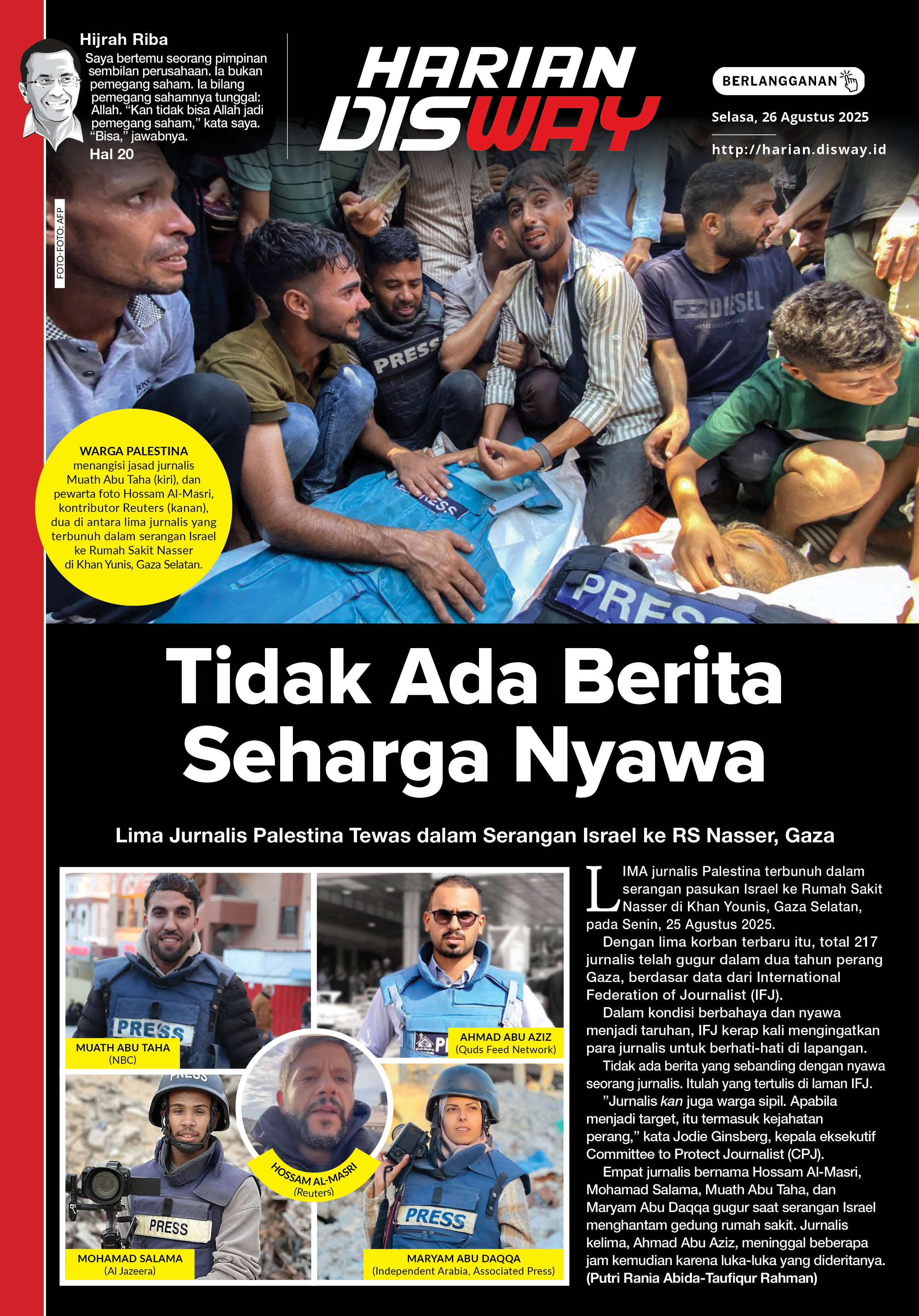 Tidak Ada Berita Seharga Nyawa