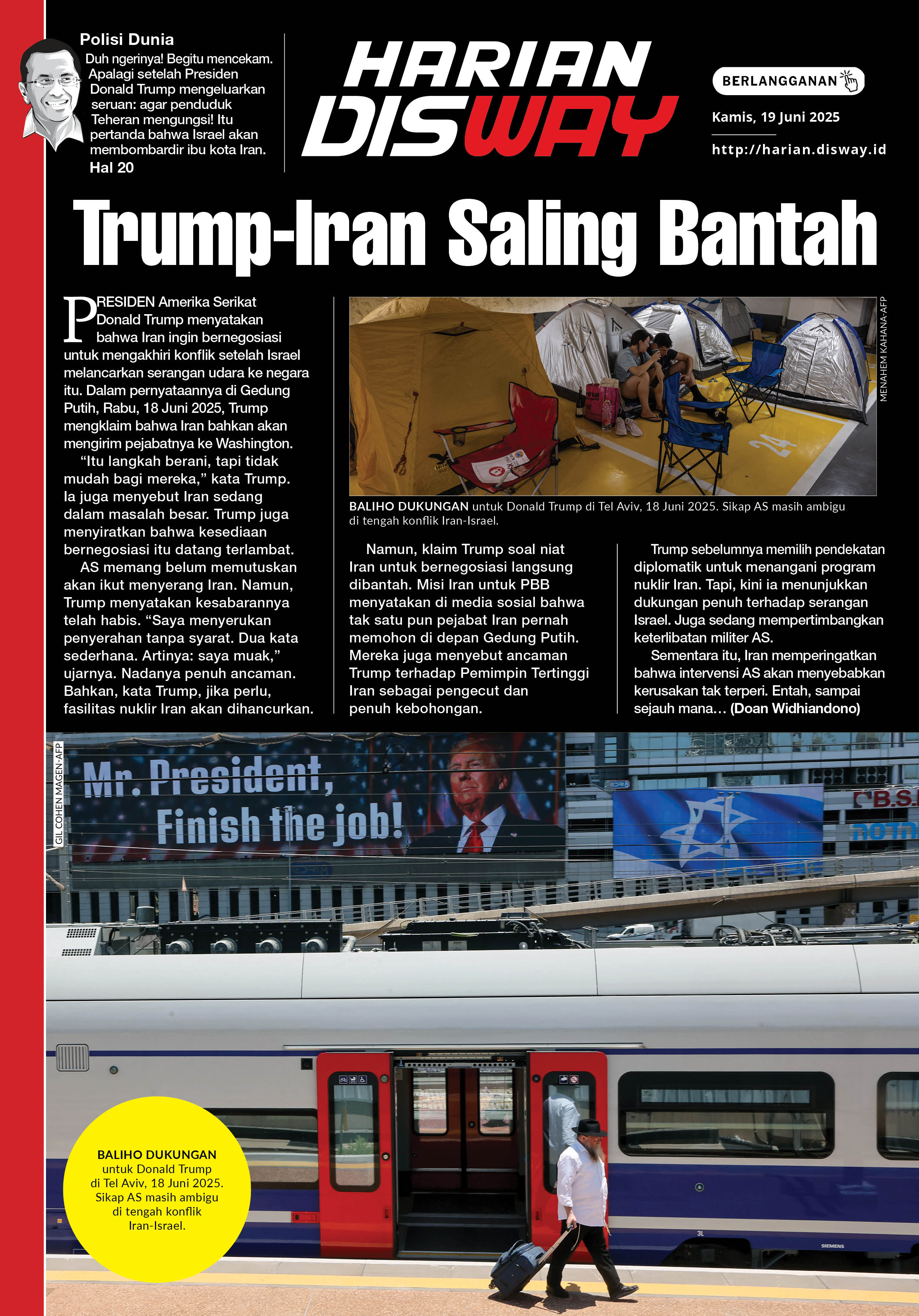 Trump-Iran Saling Bantah