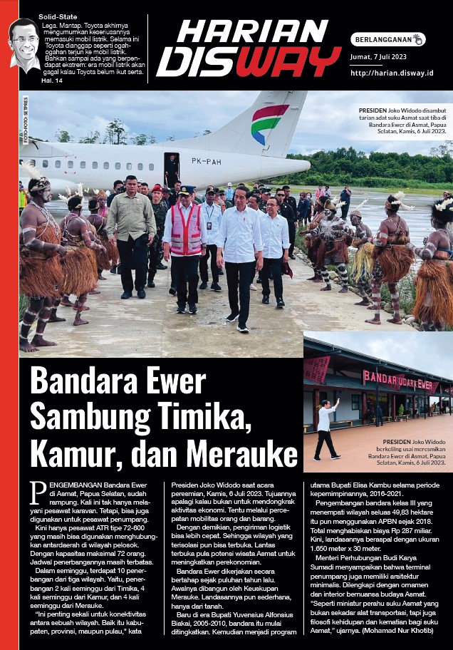 Bandara Ewer Sambung Timika, Kamur, dan 