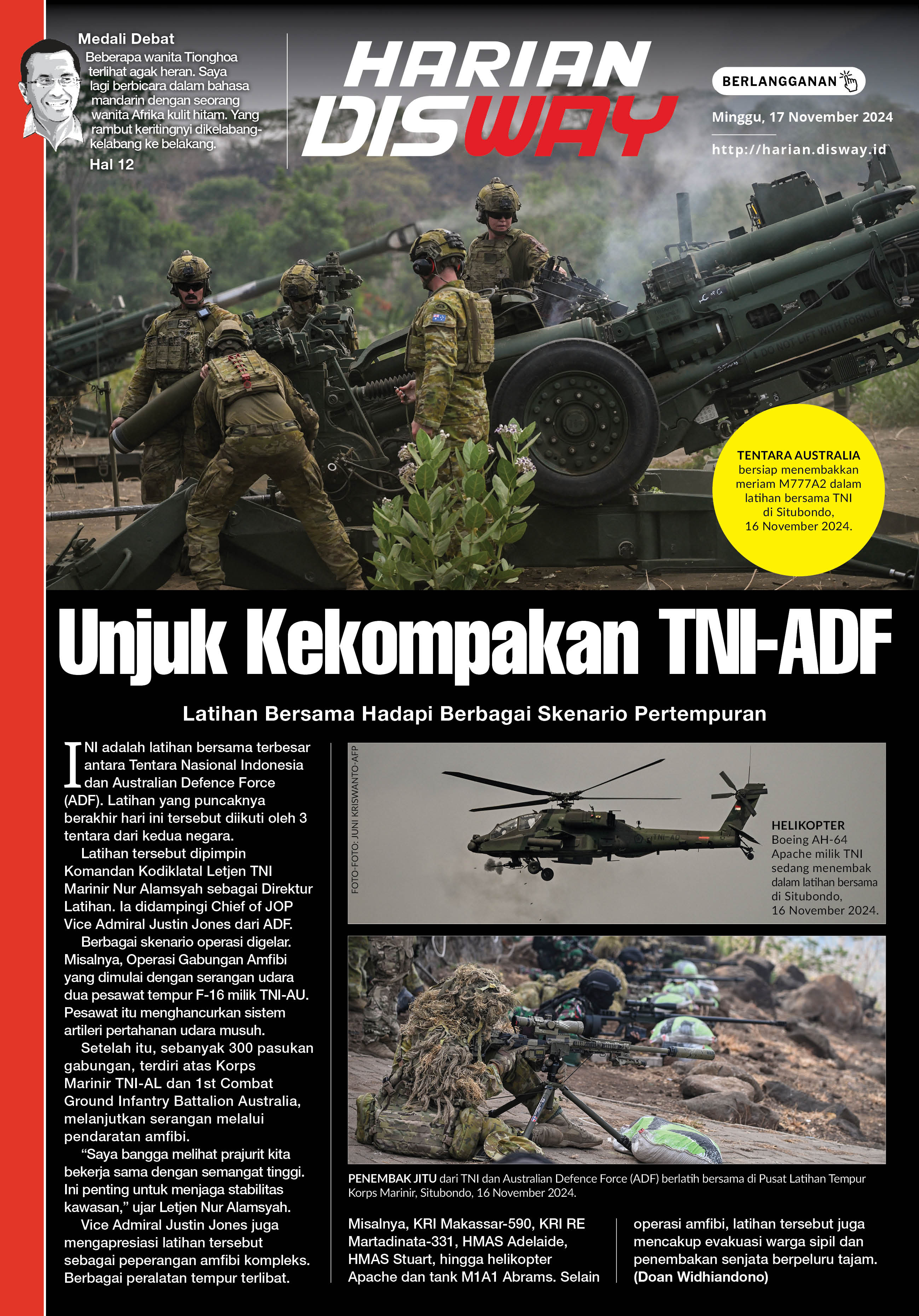 Unjuk Kekompakan TNI-ADF