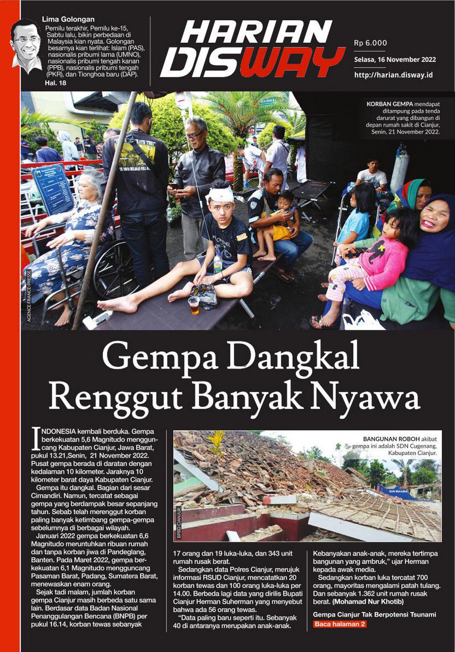 Gempa Dangkal Renggut Banyak Nyawa