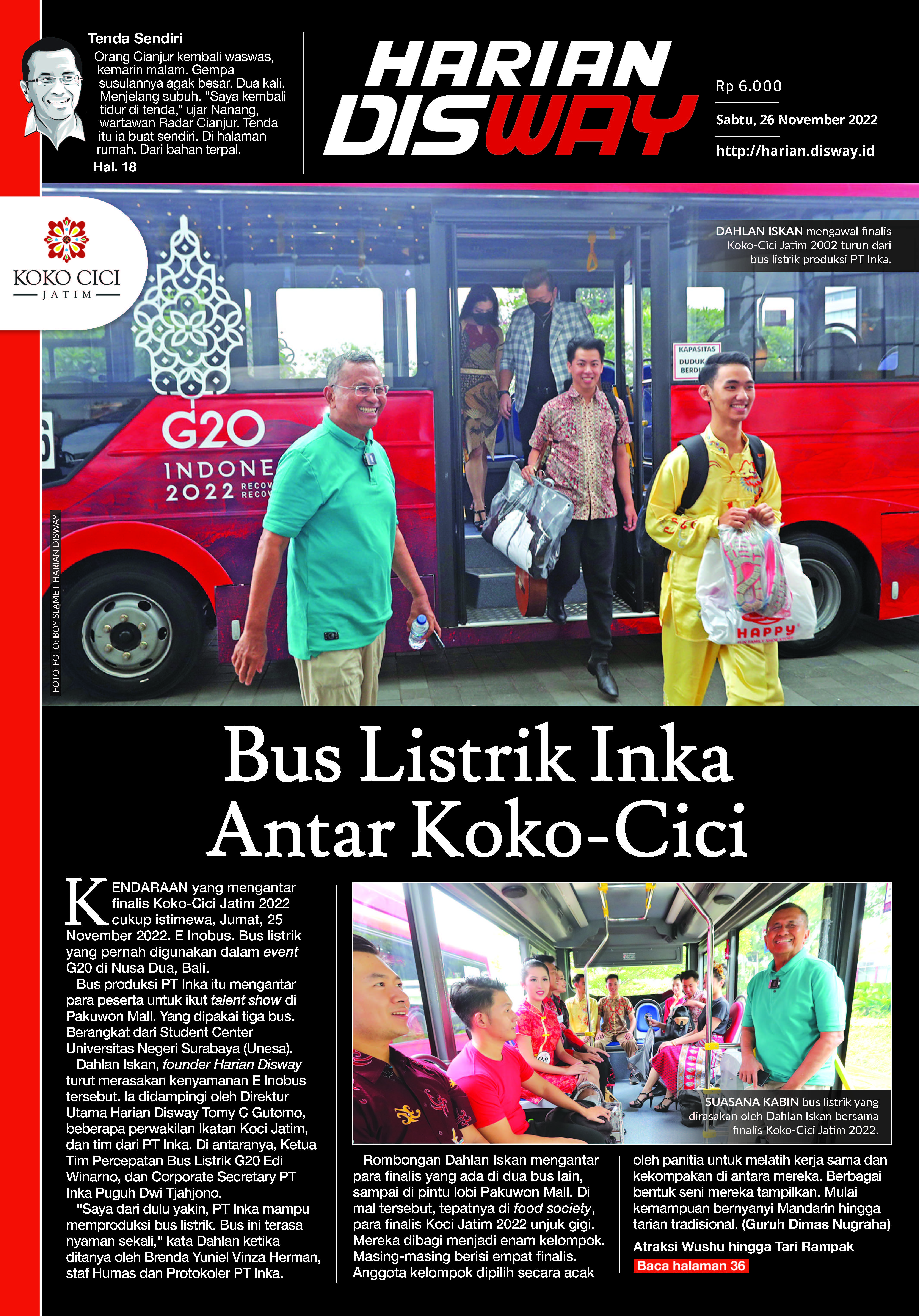 Bus Listrik Inka Antar Koko-Cici