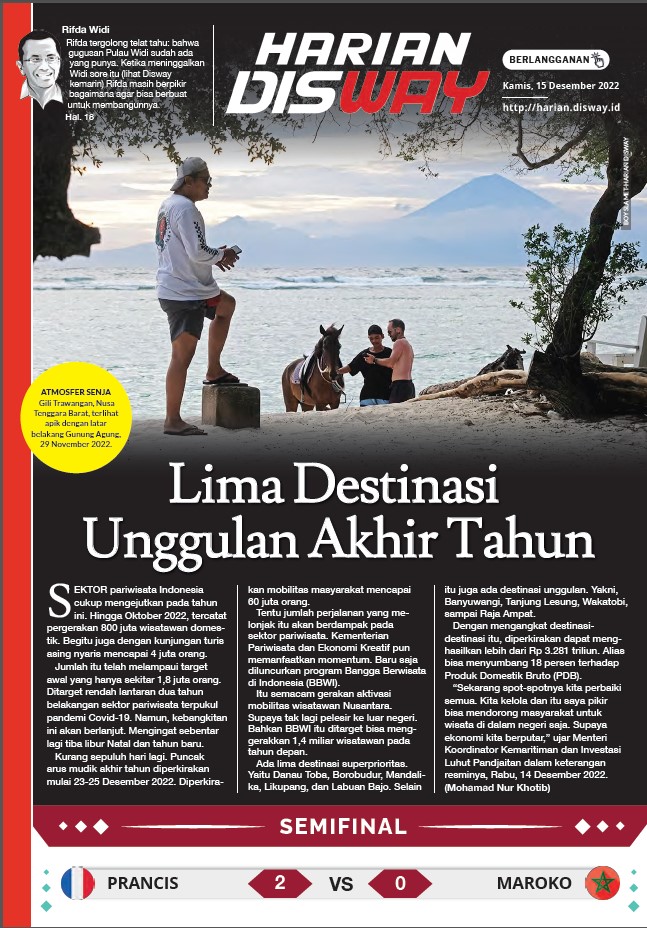 Lima Destinasi Unggulan Akhir Tahun