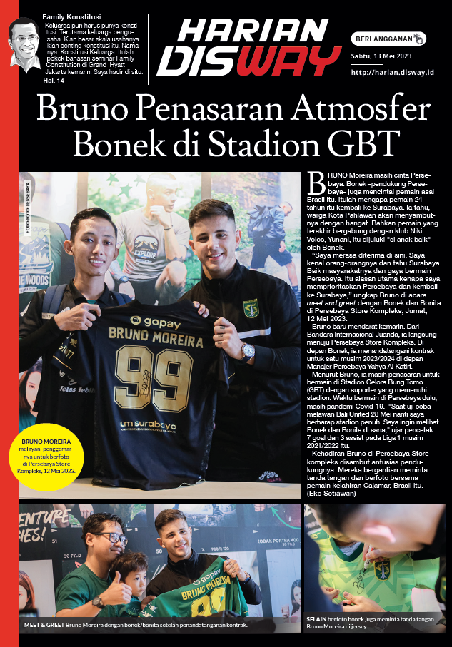 Bruno Penasaran Atmosfer Bonek di Stadio