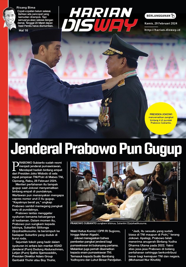 Jenderal Prabowo Pun Gugup