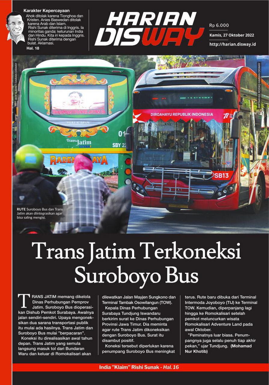 Trans Jatim Terkoneksi Suroboyo Bus