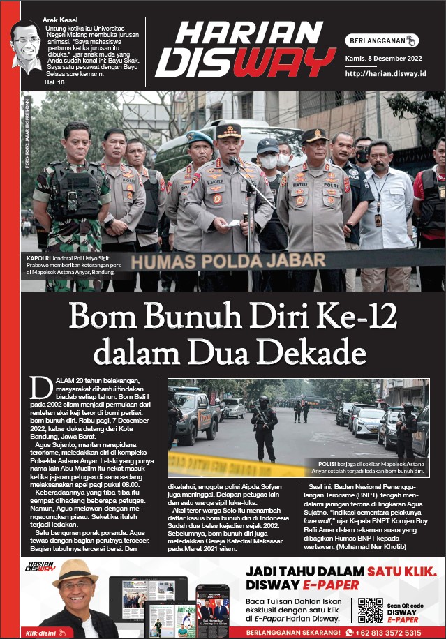 Bom Bunuh Diri Ke-12 dalam Dua Dekade 