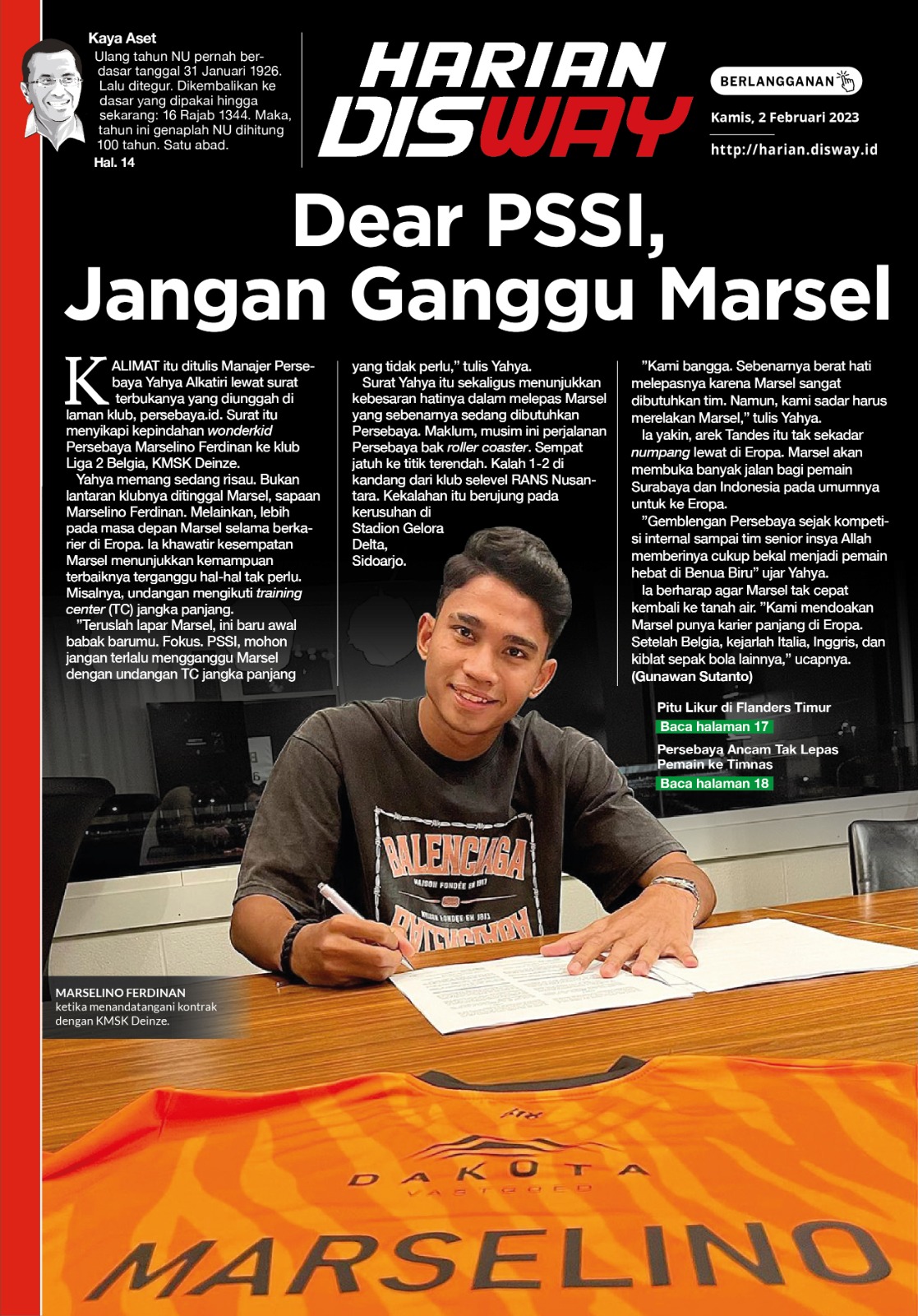 Dear PSSI, Jangan Ganggu Marsel