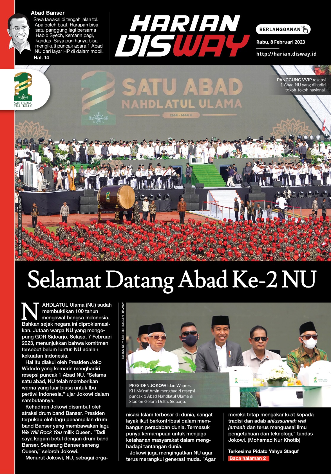 Selamat Datang Abad Ke-2 NU